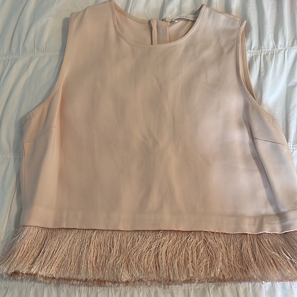 ALC blush fringe top. Top has small flat line pull see last pix - Picture 5 of 6